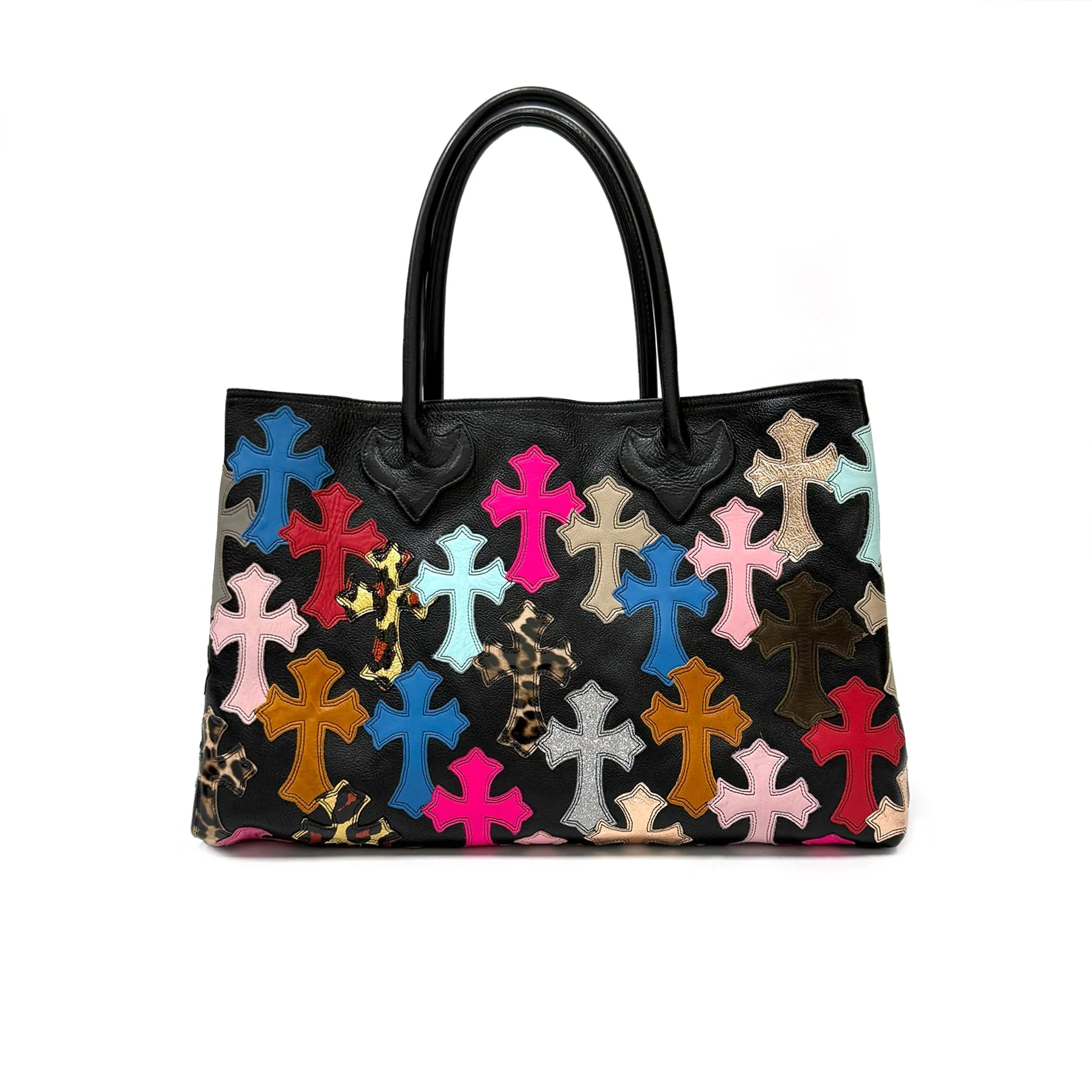 Chrome Hearts Multi Color Cross Leather Patch Bag Chrome Hearts Multi Color Cross Leather Patch Bag
