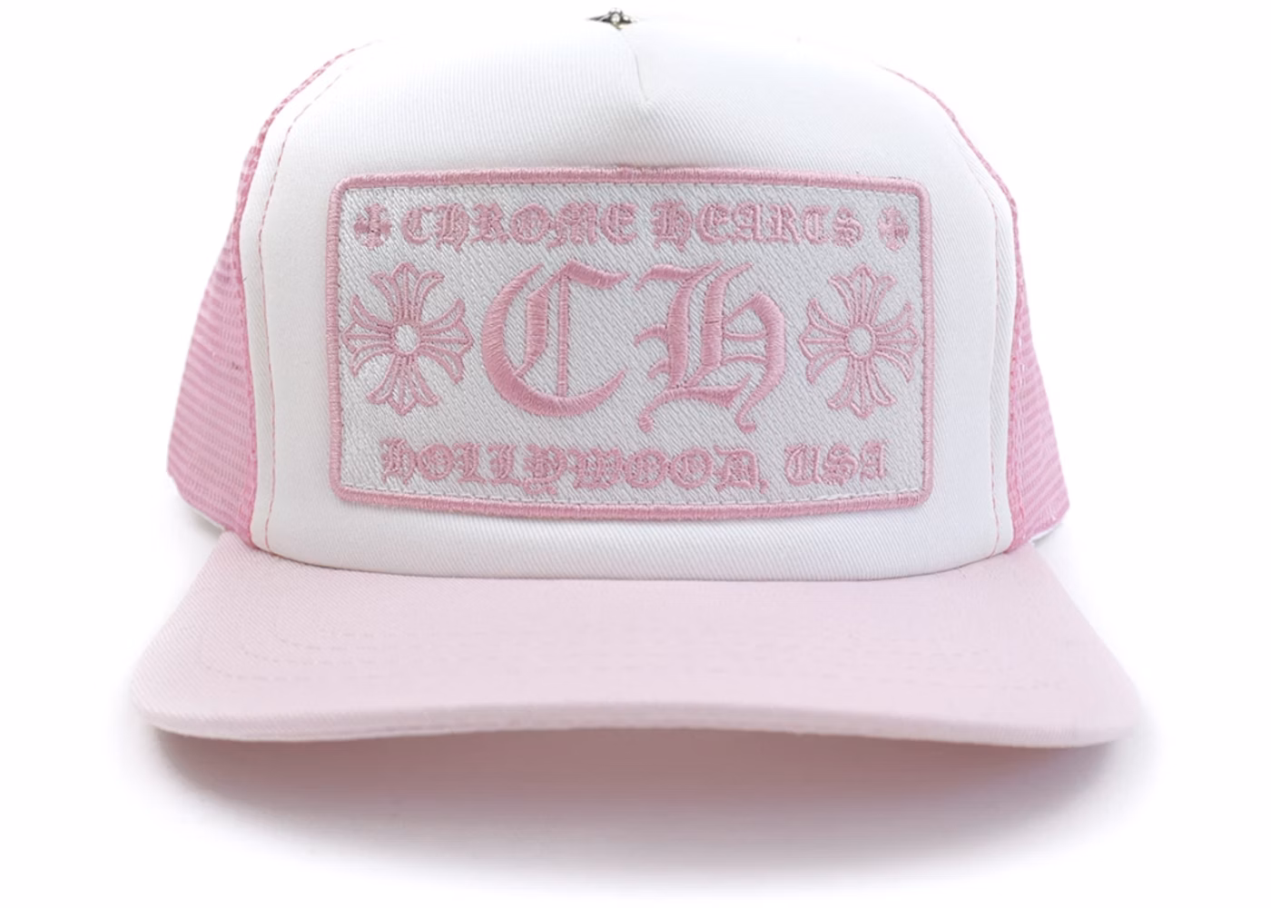 Chrome Hearts Trucker Hat Pink Chrome Hearts Trucker Hat Pink