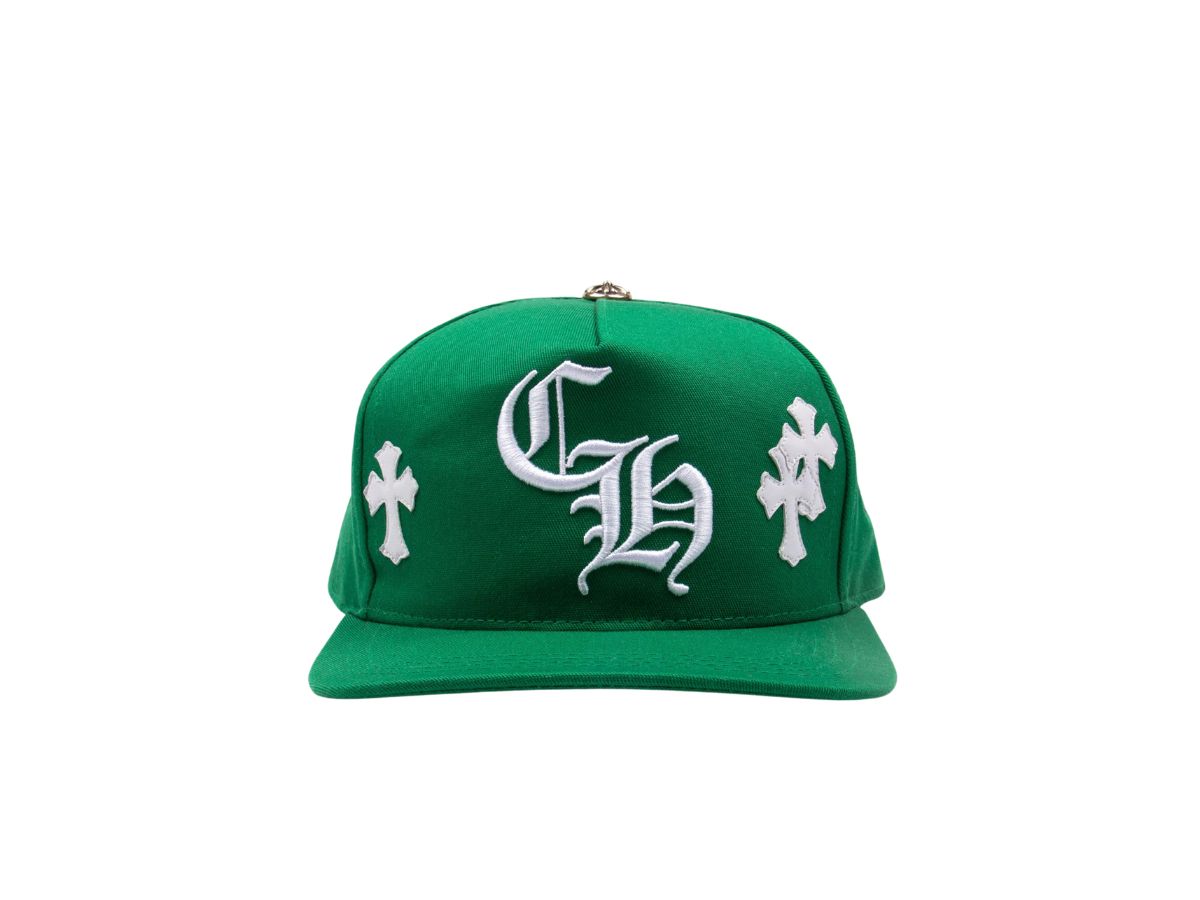 Green Chrome Hearts Cross Patch Hat Green Chrome Hearts Cross Patch Hat