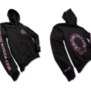 Black Pink Sword Chrome Hearts Hoodie