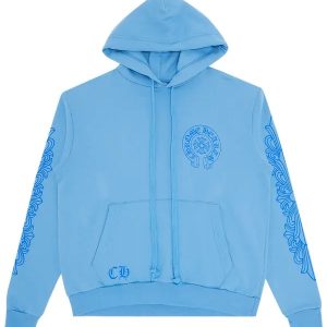 Blue Chrome Hearts Hoodie