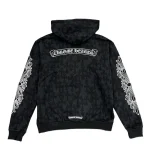 Chrome Hearts Cemetery Cross All Over Print Logo Zip Up Hoodie