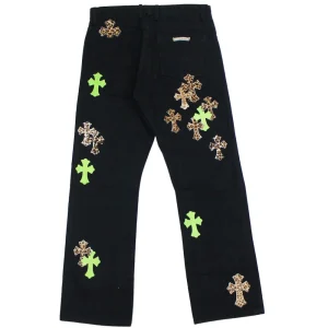 CH Leather Patches Jeans