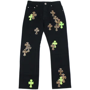 CH Leather Patches Jeans