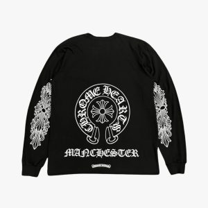 Chrome Hearts Green Flannel Shirt with Pink Sleeve Logo