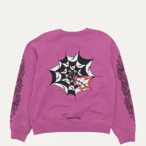 Chrome Hearts Matty Boy Spider Web Crewneck Sweatshirt
